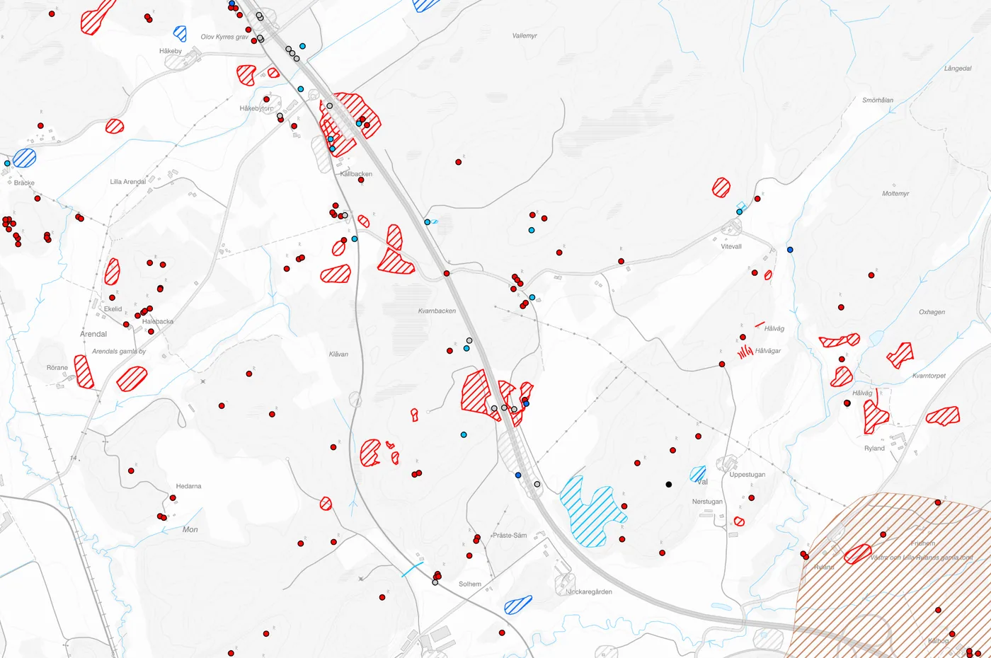 Förhandsvisning av kulturmiljögeodata
